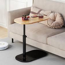 Height Adjustable C-Shaped Side Table