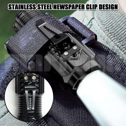 Powerful 3 LED Super Bright Mini Flashlight Rechargeable Portable Torch with Magnet