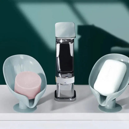 Leaf-Shape Self-Draining Soap Holder