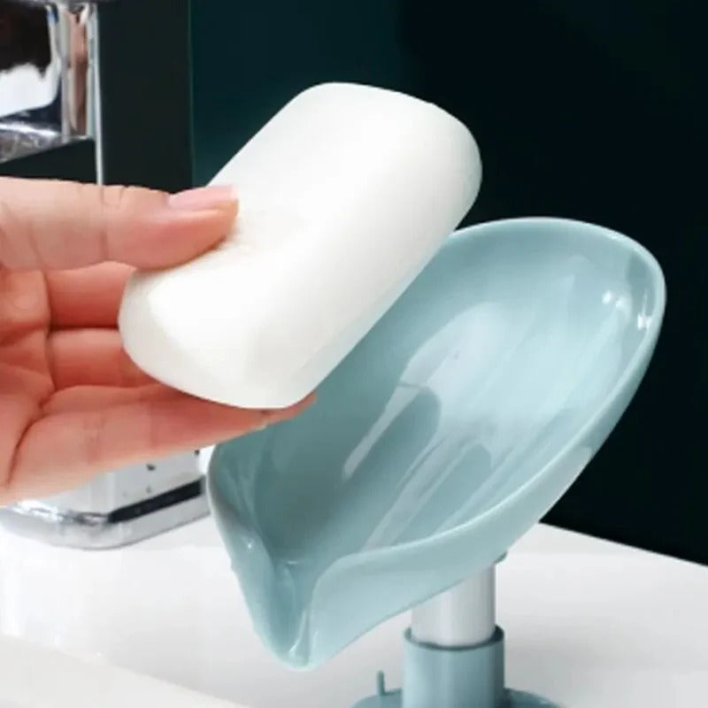 Leaf-Shape Self-Draining Soap Holder