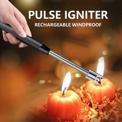 Rechargeable Arc Light Metal | Kitchen USB Arc Lighter With Hanging Hook