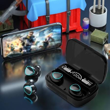 M10 TWS Wireless Bluetooth Earbuds with 9D Noise Reduction & Digital Display Charging Case