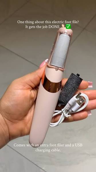 Rechargeable Electric Foot File Callus Remover for smooth soft feet
