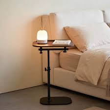 Height Adjustable C-Shaped Side Table