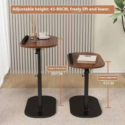 Height Adjustable C-Shaped Side Table